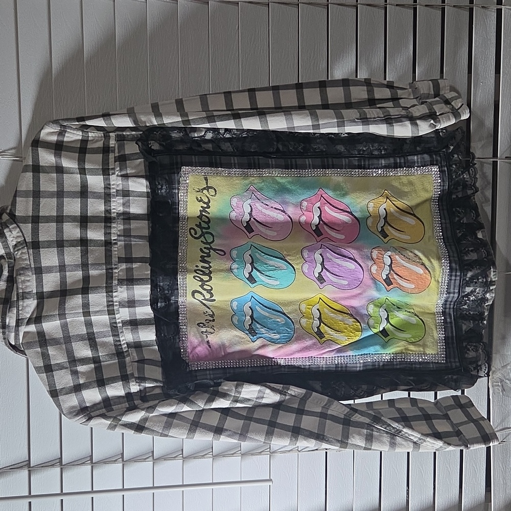 Altered Men's Black & White Plaid Button-Up Shirt